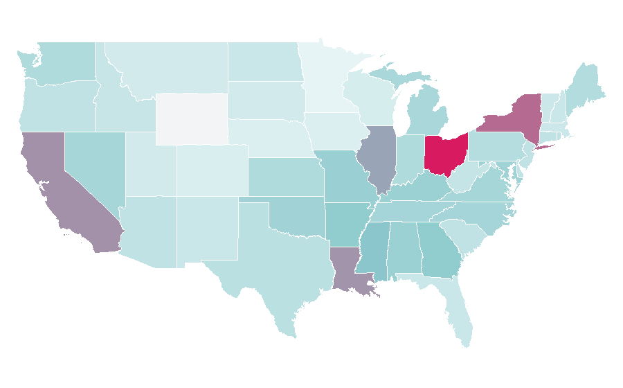 Affinity by region — Diner Dash, United States
