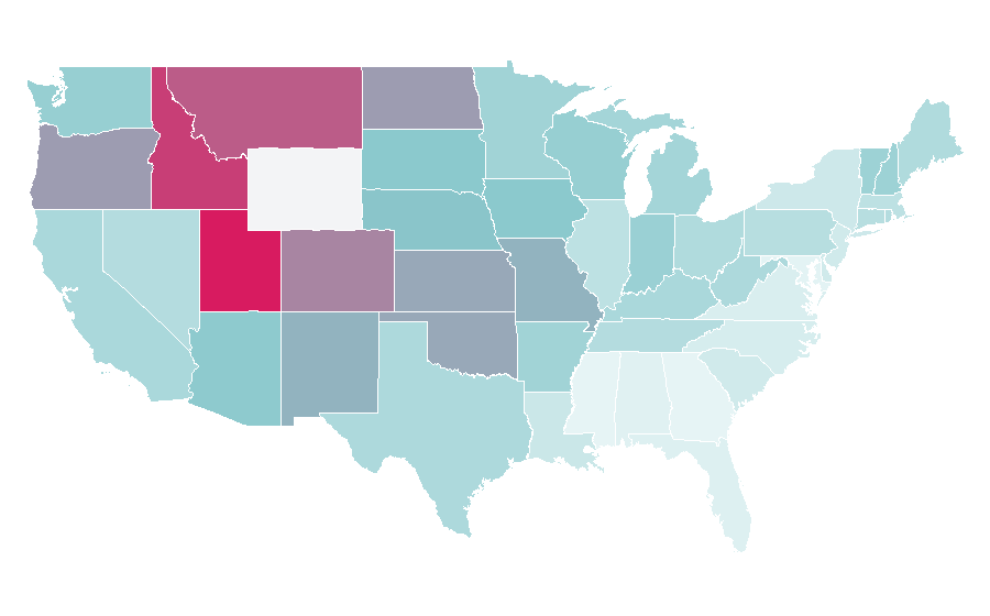 Affinity by region — Dinner for Schmucks, United States