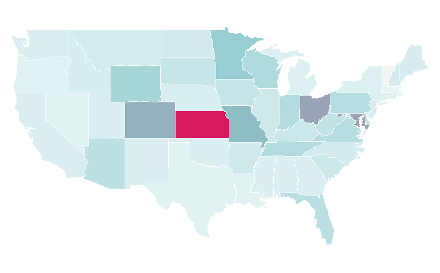 Affinity by region — Dinner theater, United States