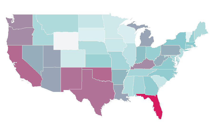 Affinity by region — Dio (band), United States