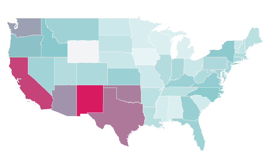 Affinity by region — Diorama, United States