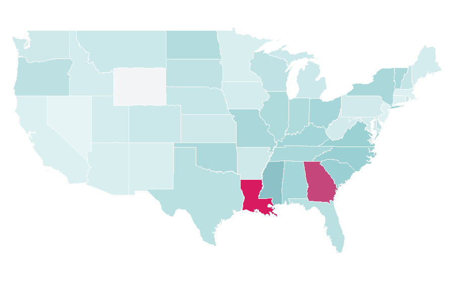 Affinität nach Region — Direct marketing, USA