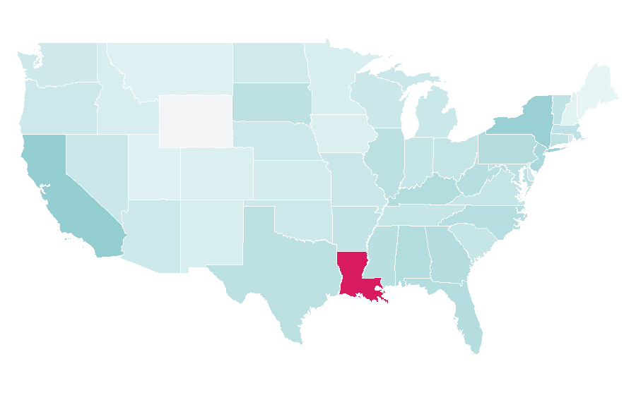 Affinität nach Region — Disc jockey, USA