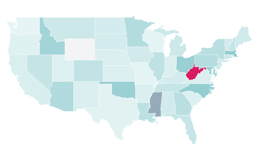 Affinity by region — Disclose.tv, United States