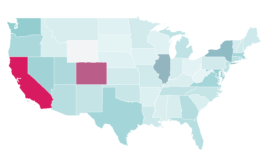 Affinity by region — Disclosure (band), United States