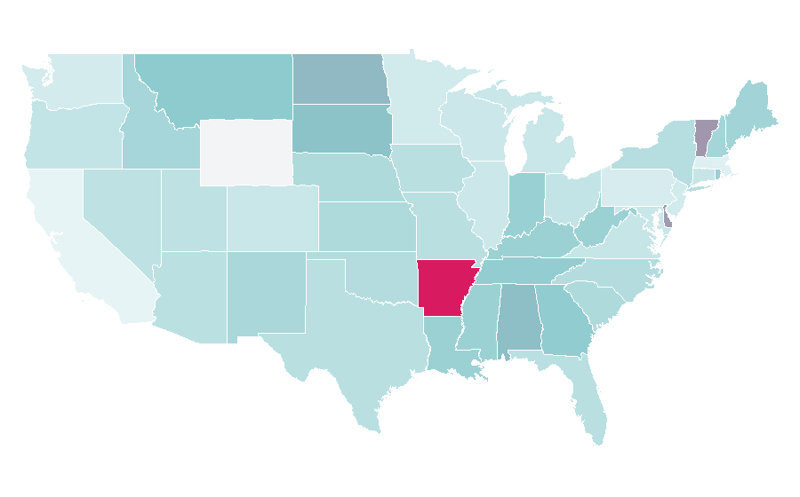 Affinity by region — Discount card, United States