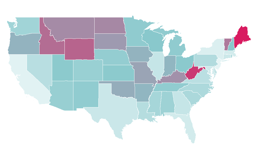 Affinity by region — Discovery+, United States