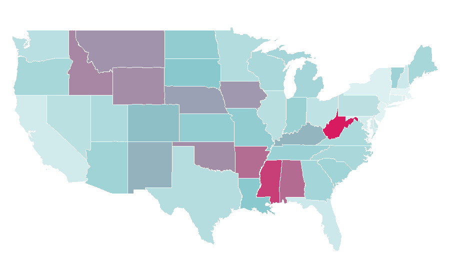Affinity by region — Dish Network, United States