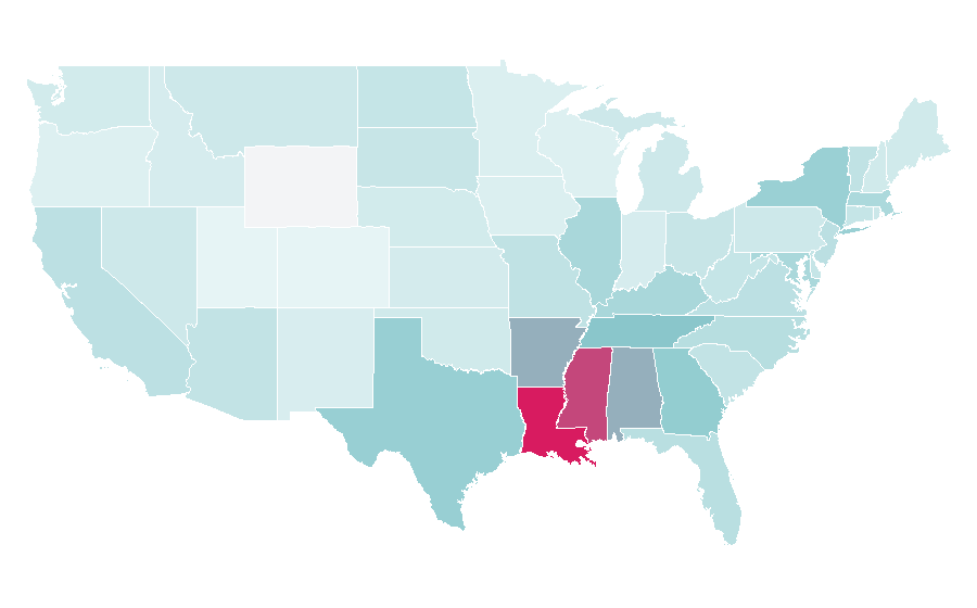 Affinity by region — Dishwashing liquid, United States