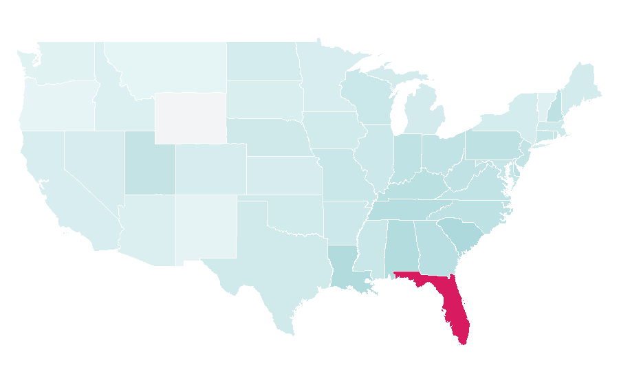 Affinity by region — Disney Cruise Line, United States