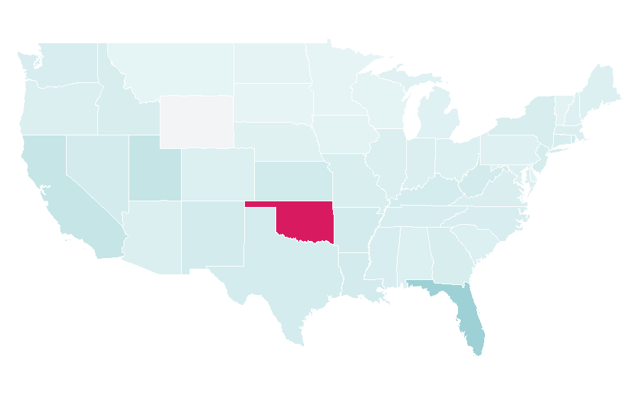 Affinity by region — Disney, Oklahoma, United States