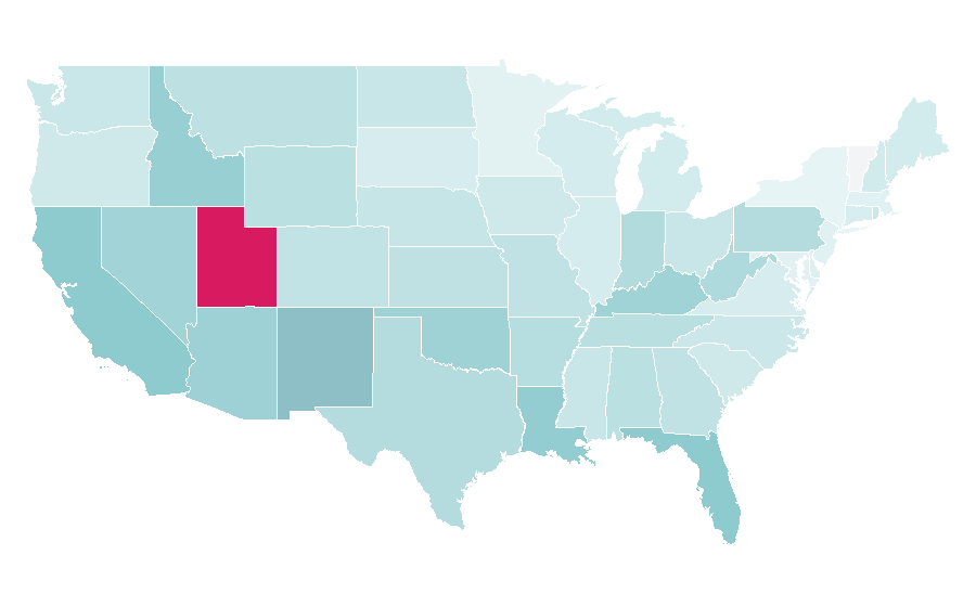 Affinity by region — Disney Villains, United States