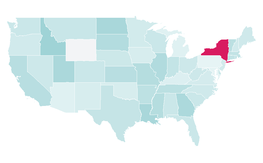Affinity by region — Display advertising, United States