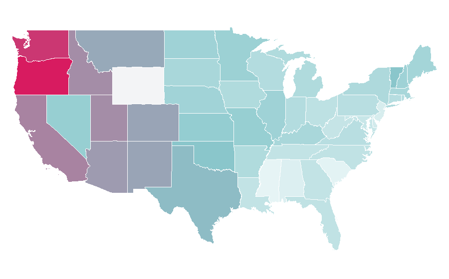 Affinity by region — District 9, United States