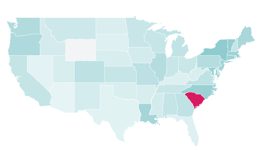Affinity by region — Dizzy Gillespie, United States