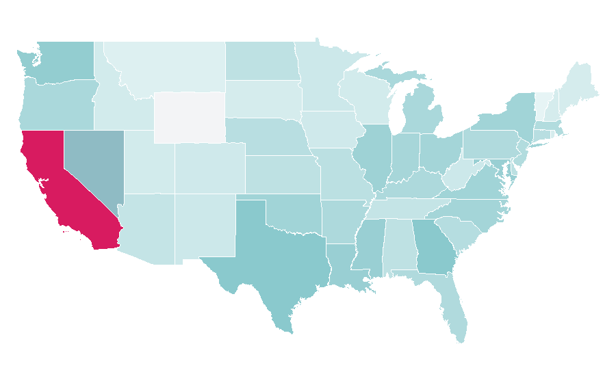 Affinity by region — DJ Mustard, United States