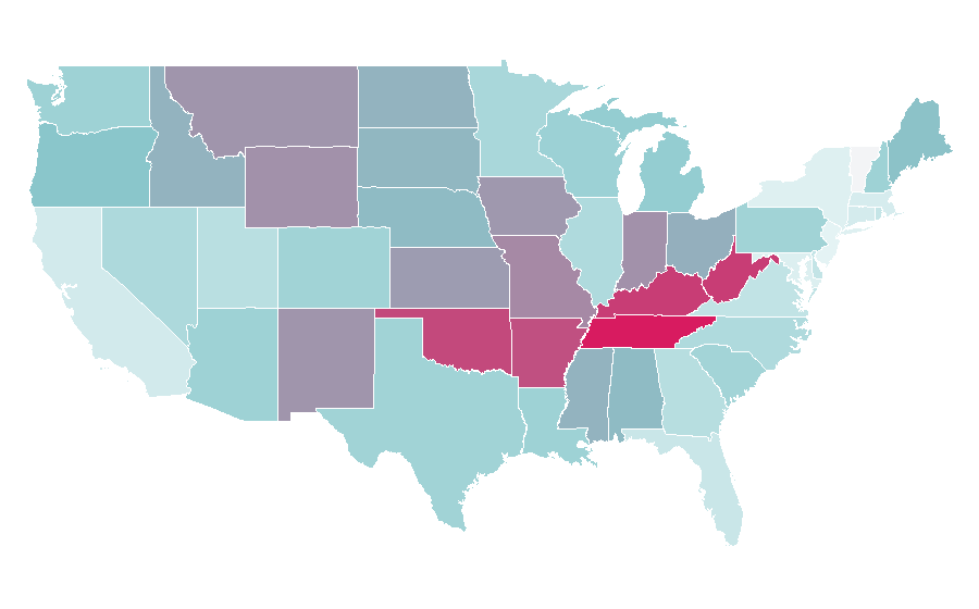 Affinity by region — DJ Qualls, United States