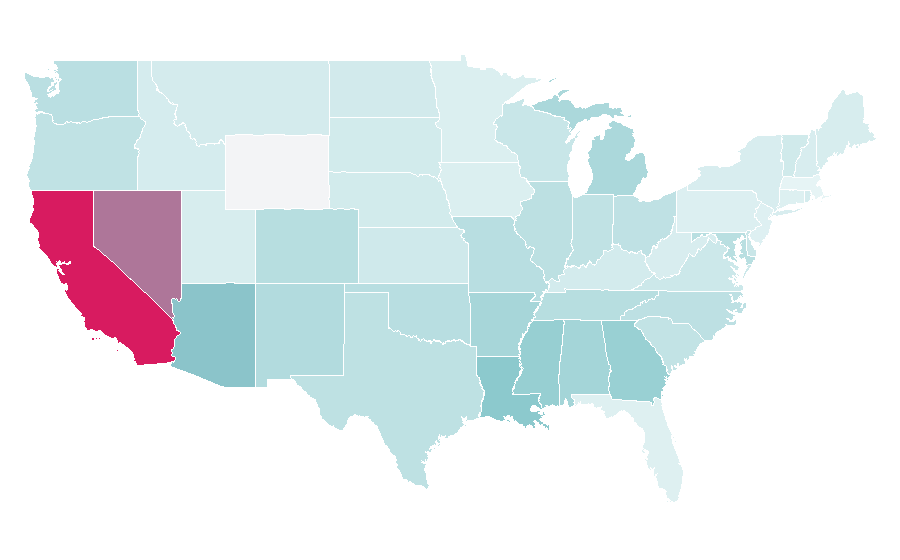 Affinity by region — DJ Quik, United States