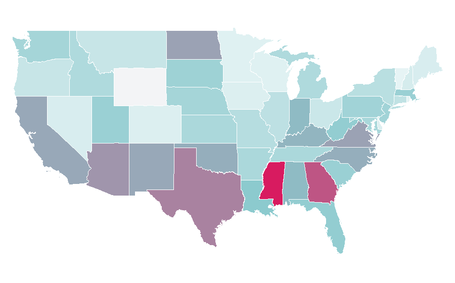 Affinity by region — DNA, United States