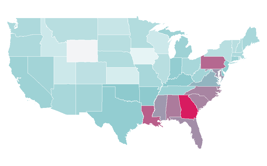 Affinity by region — Do Nothing, United States