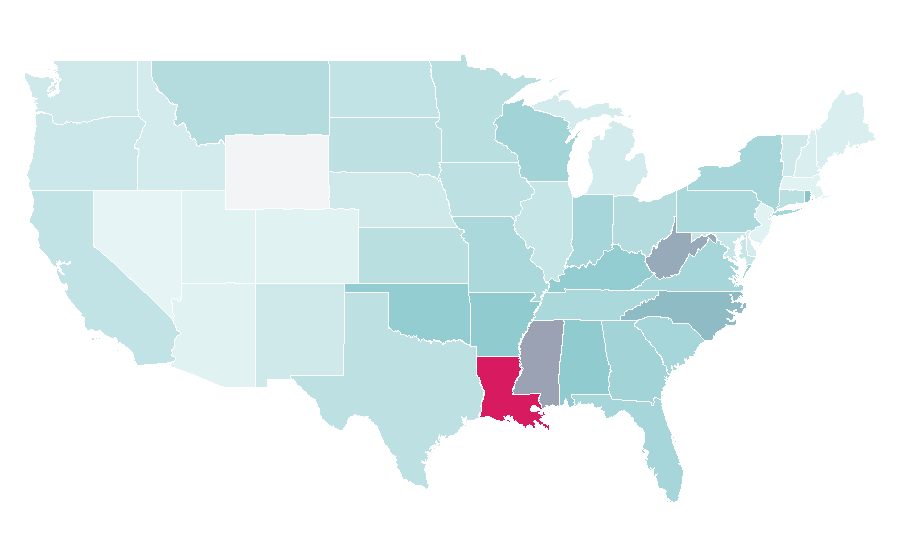 Affinity by region — D.O.A., United States