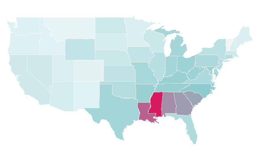 Affinity by region — Doc McStuffins, United States