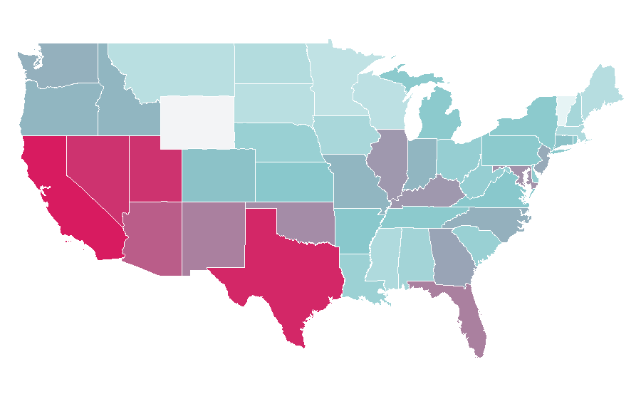 Affinity by region — Doctor Doom, United States
