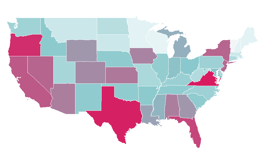 Affinity by region — Doctor (title), United States
