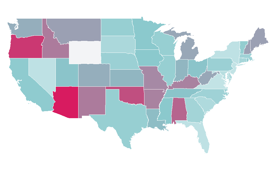 Affinity by region — Documentary (TV channel), United States