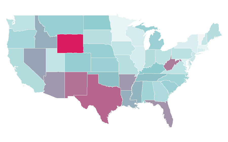 Affinity by region — Dodge Ram, United States
