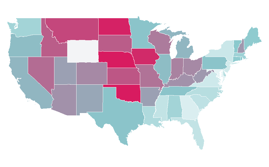 Affinity by region — DodgeBall: A True Underdog Story, United States