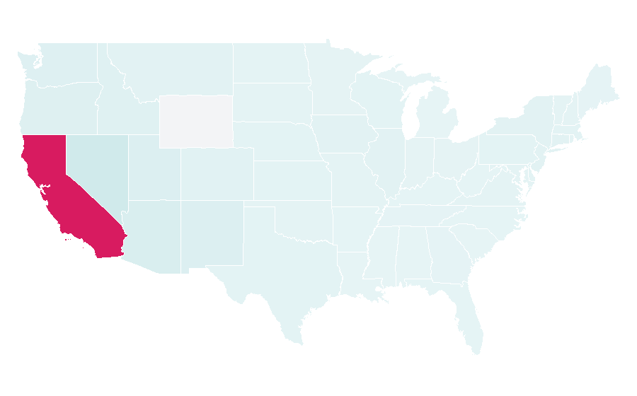Affinity by region — Dodger Stadium, United States