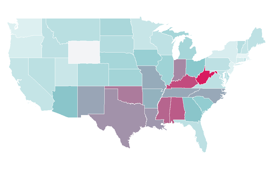 Affinity by region — Dog Chow, United States