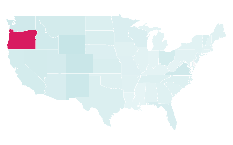 Affinity by region — Dog park, United States