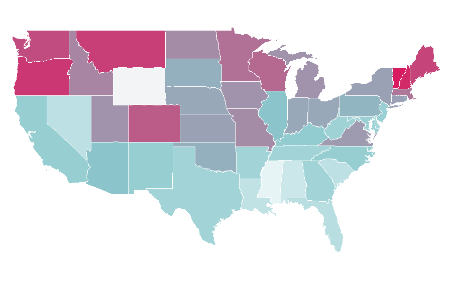 Affinity by region — Dogma, United States