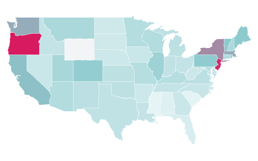 Affinity by region — Dogtooth (film), United States