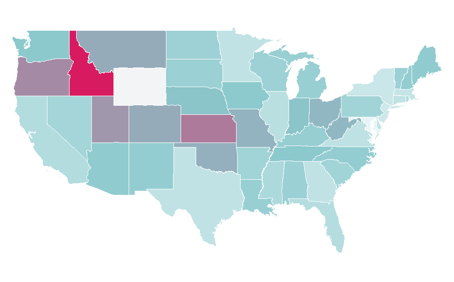 Affinity by region — Dollar Shave Club, United States