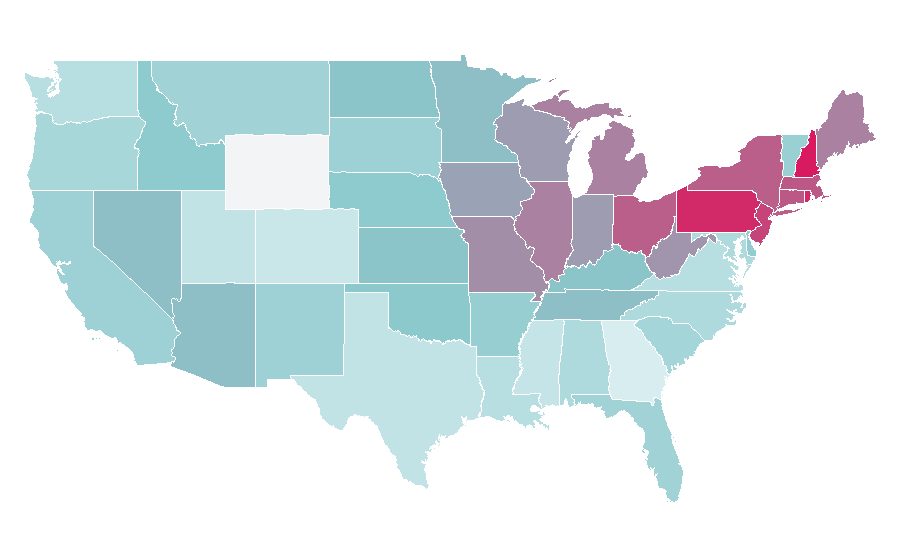 Affinity by region — Don Rickles, United States