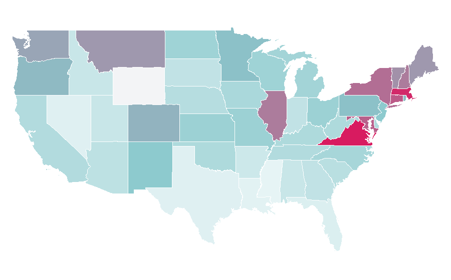 Affinity by region — Donald Rumsfeld, United States