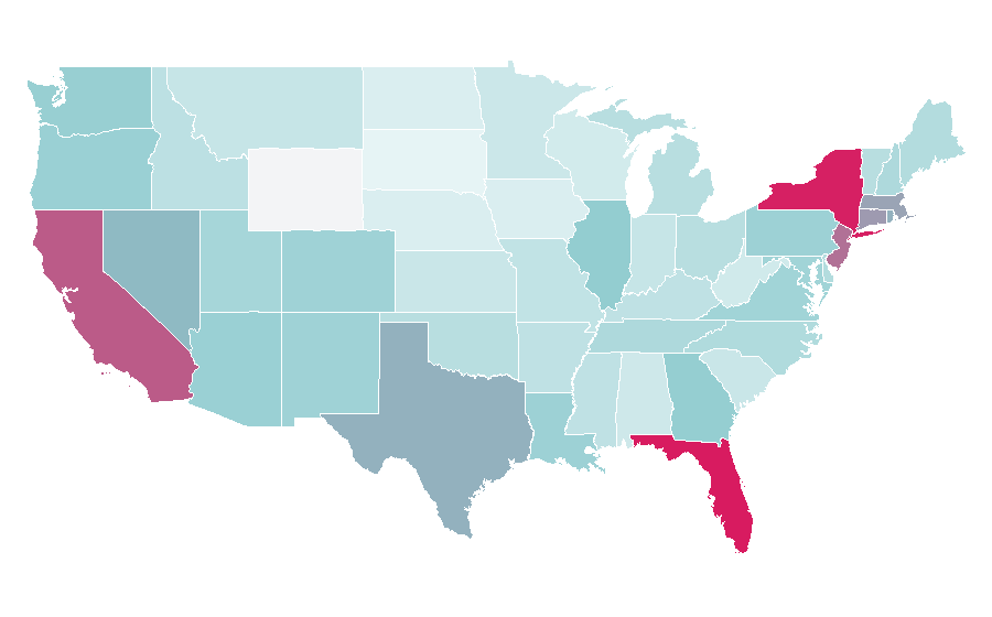 Affinity by region — Donatella Versace, United States