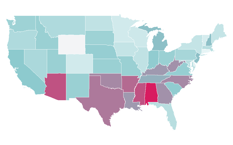 Affinity by region — Donkey, United States