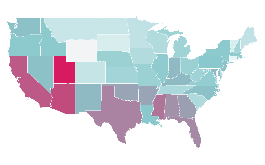 Affinity by region — Donkey Kong, United States
