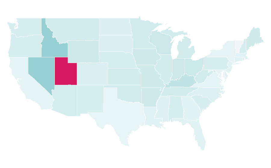 Affinity by region — Donny Osmond, United States