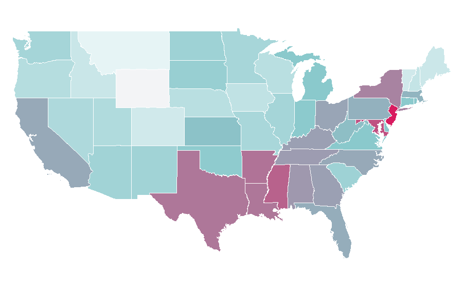 Affinity by region — Dora the Explorer, United States