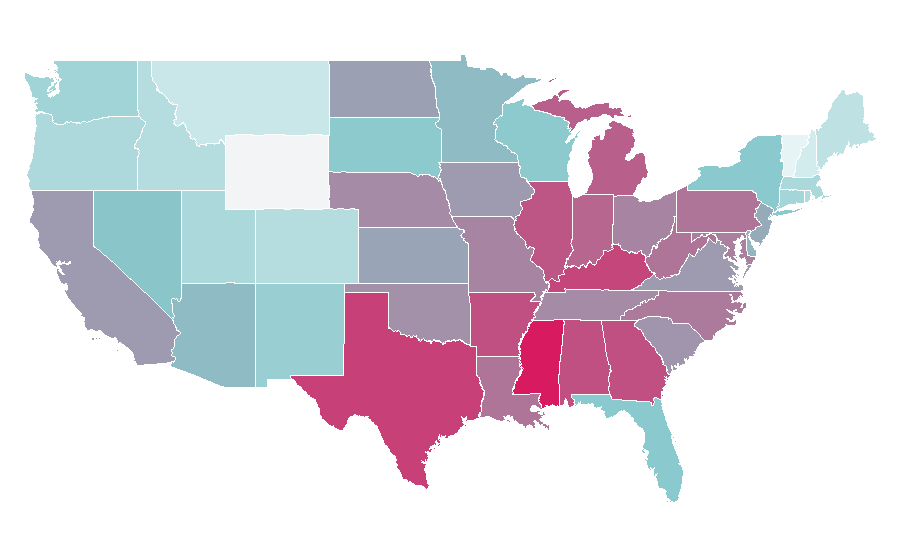 Affinity by region — Doritos, United States