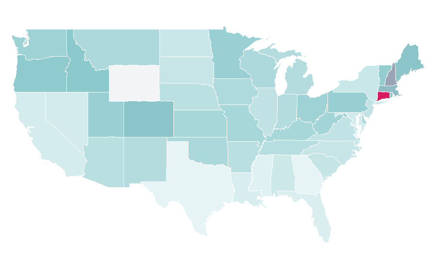 Affinity by region — Dorothy Hamill, United States