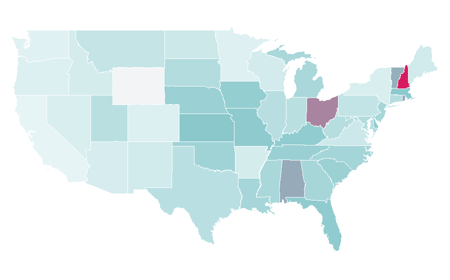 Affinity by region — Dotloop, United States