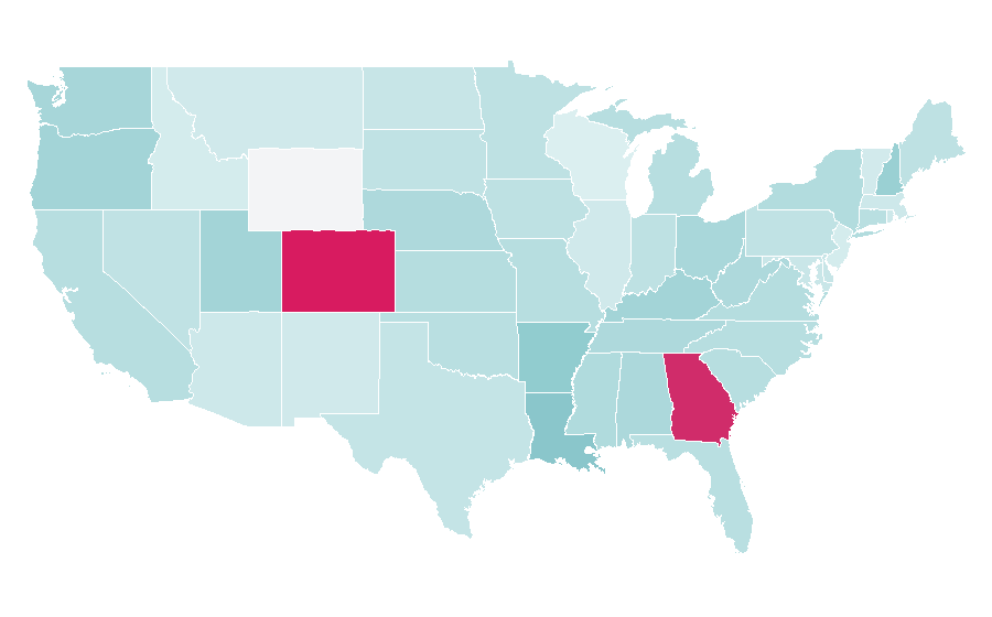 Affinity by region — Doug, United States