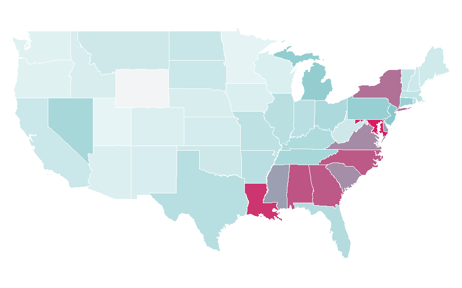 Affinity by region — Doug E. Fresh, United States