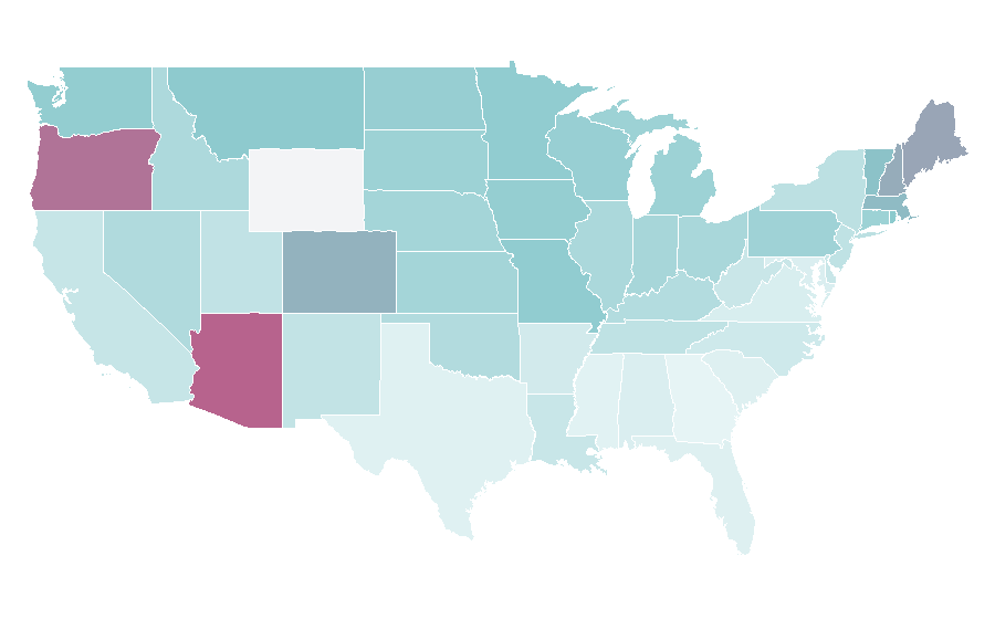 Affinity by region — Doug Stanhope, United States